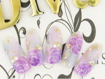 ネイルサロン ディーバ ギンザ(Nail salon Diva GINZA)/パープルローズ¥9500