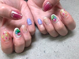 カラフル！シェルネイル