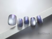 ネイル ドゥ 岡山駅前店(Nail Doux)/パープルグレージュフットネイル
