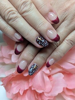 ツィードチェックアート￥10000