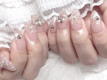 モカ 心斎橋(moca by Lee)/【Aina】リボンネイル