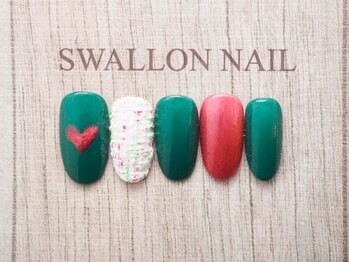 スワロンネイル(SWALLON NAIL)/クリスマスデザイン