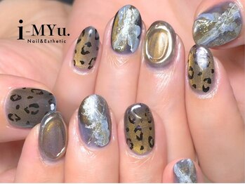 イミュー(i-MYu)の写真/《トレンドデザインもお任せ**》#持ち込みOK#手描きアート♪何度も見たくなるような気分をUPさせる美爪へ!