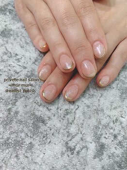 プライベート ネイルサロン マーマ(murmur)/ラメフレンチネイル