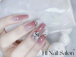 カラーグラデーション+フレンチ