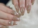 シンプルキラキラネイル