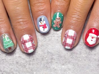 モルフォ 千駄ヶ谷(Morpho)/ポップで可愛いクリスマスネイル