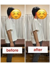 にこ。/整体による姿勢の変化