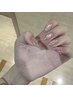 【hand】ソフトジェル無料うるマグネット+指先ラメグラデーション¥6080