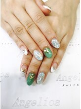 ネイルサロン アンジェリカ(Angelica)/No.40 ペイズリー レースネイル