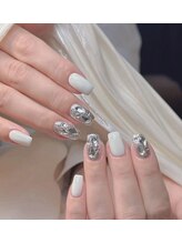 アモールビューティー 新宿店(Amor Beauty)/ワンカラ　埋め尽くしネイル4本