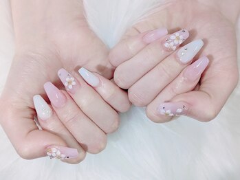 【スカルプ】桜3Dアート