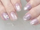 ホログラム×水滴ネイル