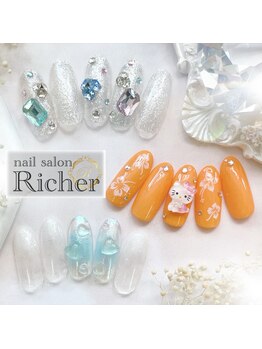 エスフィーネイルサロン リシェル(Esfy nailsalon Richer)/7月定額ワンホンデザイン