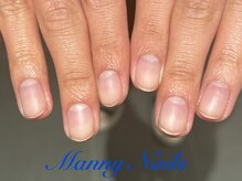 マニーネイルズ(Manny Nails)の雰囲気（メンズ☆清潔感のある男性は素敵です♪ジェルで自爪風の仕上がり）