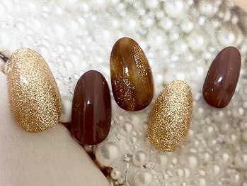 シエルネイルスタジオ 新宮店(Ciel nail studio)/【秋ベっ甲ネイル】