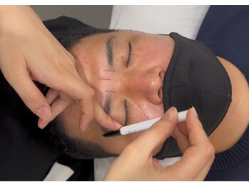 レイラッシュ 横浜モアーズ店(Reylash)/メンズ眉毛（パーマ付）工程5