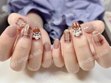 フォルトゥーナ 神田(Fortuna)/濃茶色チェック柄　パール