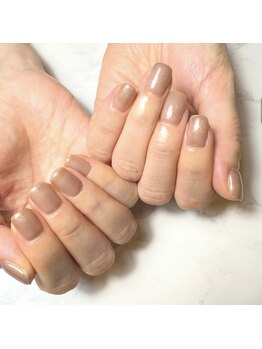 ラメ入りワンカラー