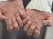 アース ネイルアンドアイラッシュ 甲府昭和店(HAIR & MAKE EARTH Nail&Eyelash)/ワンホンデザイン¥12500