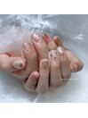 フラワーニュアンスネイル