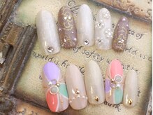 ネイルサロン ティディ(TIDY)/プッチ風ブロッキング