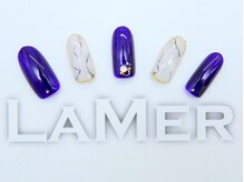 ネイルサロン ラメール(LaMer)/大理石柄ネイル