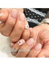 クリスタルネイル ゆめタウン博多店(CRYSTAL NAIL)/フラワーアートネイル