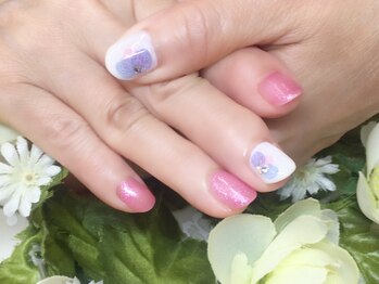 プルミエ ネイル(Premier Nail)/ピンク＆フラワー