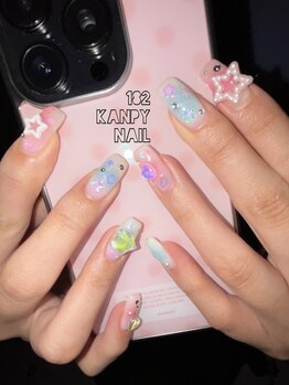 182カンピーネイル(182Kanpynail)の写真/ナチュラルな長さだしで理想のフォルム◎パーツも豊富あなたの好みの個性派ネイルに♪デザインのご相談も！