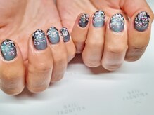ネイルフロンティア 吉祥寺(NAIL FRONTIER)/手描き夜桜11980円