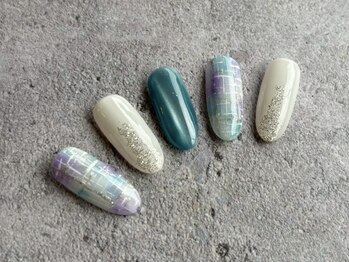 ☆チェックネイル