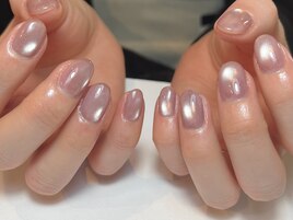 ピンクパープル×ガラスマグ