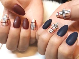 マットチェックネイル★オーダー
