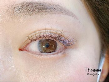 スリーネイルプラスアイラッシュ(Threee Nail+Eyelash)/ブラウンエクステ60分付け放題