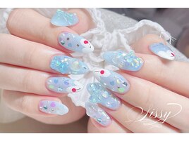 オーロラクリームソーダネイル