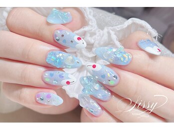 オーロラクリームソーダネイル