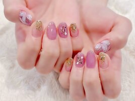 #桜ネイル　＃フラワーネイル