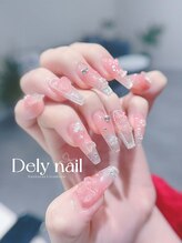 デリーネイル(Dely_nail)/華やかなピンクガーリーネイル