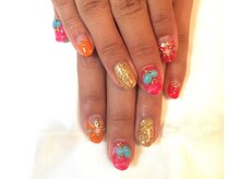 ネイルサロン ドレリッチ 大宮店(drerich)/エスニックタイダイネイル