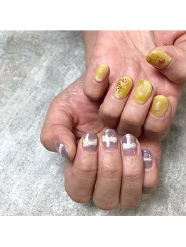 ネイルサロン アンブレラ(Umbrella)/アシメネイル ニュアンス