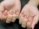 ハート　フレンチネイル