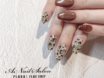 エーネイルサロン プラーカ本店(A-Nail Salon)/レオパード×magnet