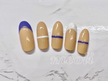 ミオリィ(meoli)/ワンカラー＋フレンチ