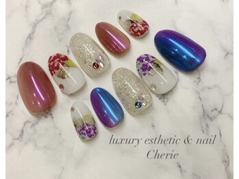 シェリエ(Cherie)/紫陽花/オーロラネイル