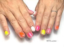 ボタネイル 本厚木(BOTANAIL)/ビビットカラーネイル/夏ネイル