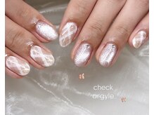 エクラ(eclat)/アーガイルネイル