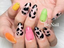 ビーネイル 上新庄(Be.Nail)/牛柄ネイル￥10000