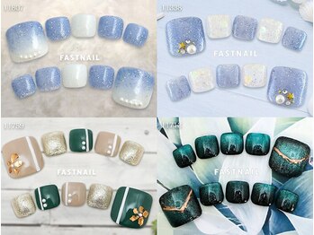 FAST NAIL 春日部店【パラジェル/ジェルネイル専門/定額/マグネット/フットネイル】/フット定額 ¥6600 ◆ アート