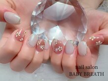 ベイビーブレス(BABY BREATH)/持ち込み☆フラワーネイル